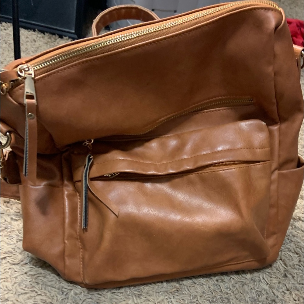 Brown backpack